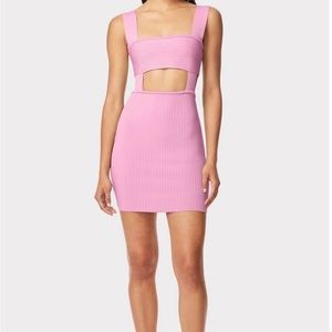 Herve Leger Pink Strappy Dress. New with tags. Size medium.